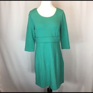 Teal Boden textured Ponte dress 10R